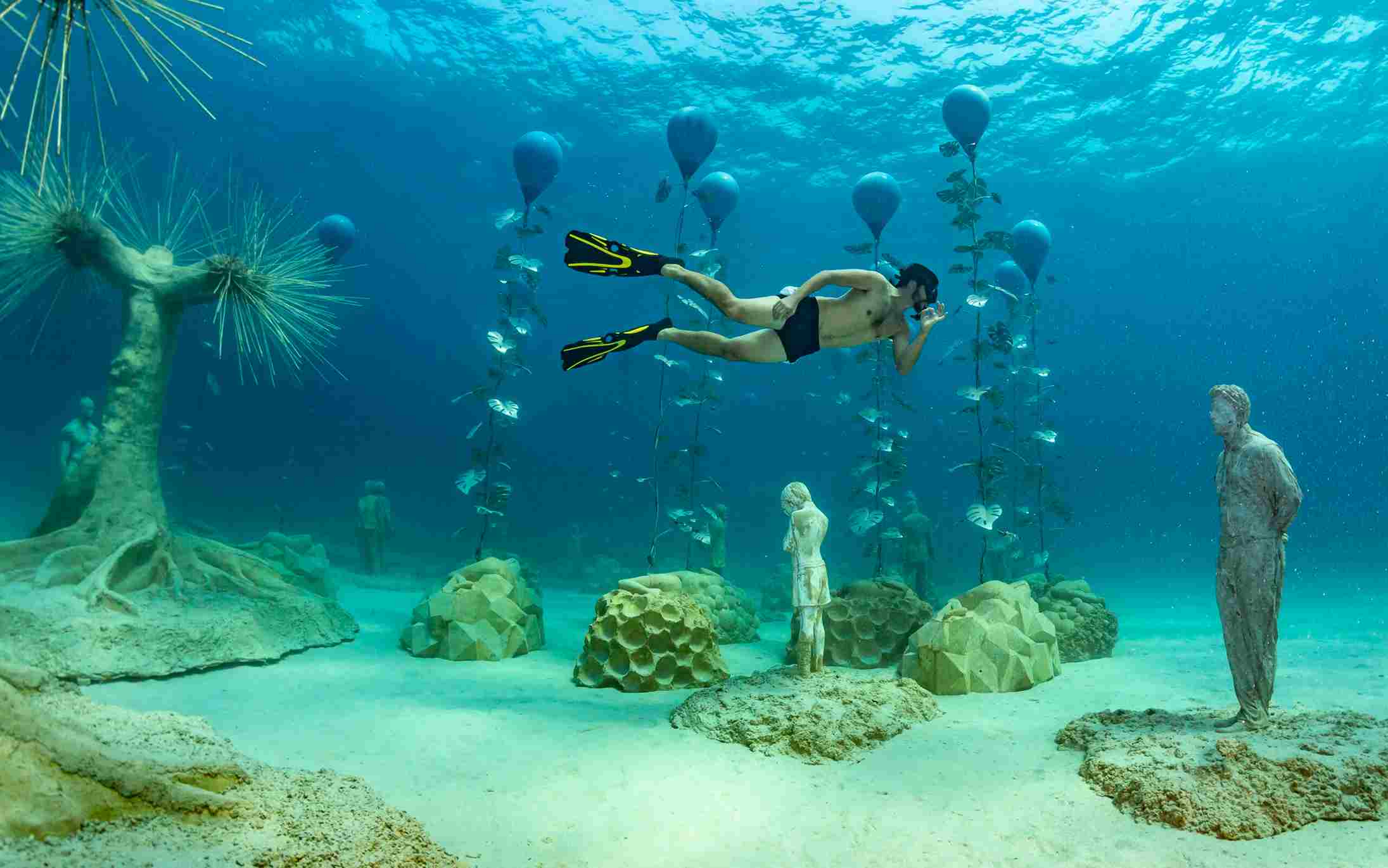 Tảo biển trong bảo tàng dưới biển ở Síp